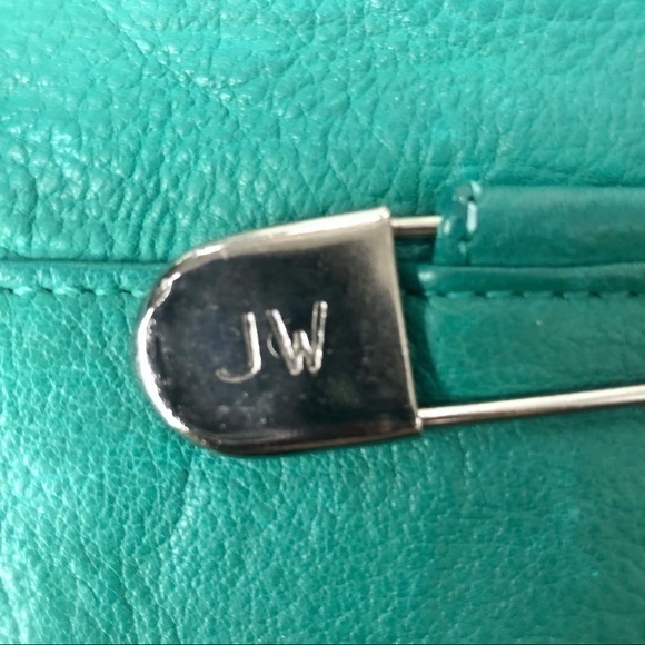 Johnny Was Izzy Leather Bag in Green Tea New with Tag - Picture 8 of 9